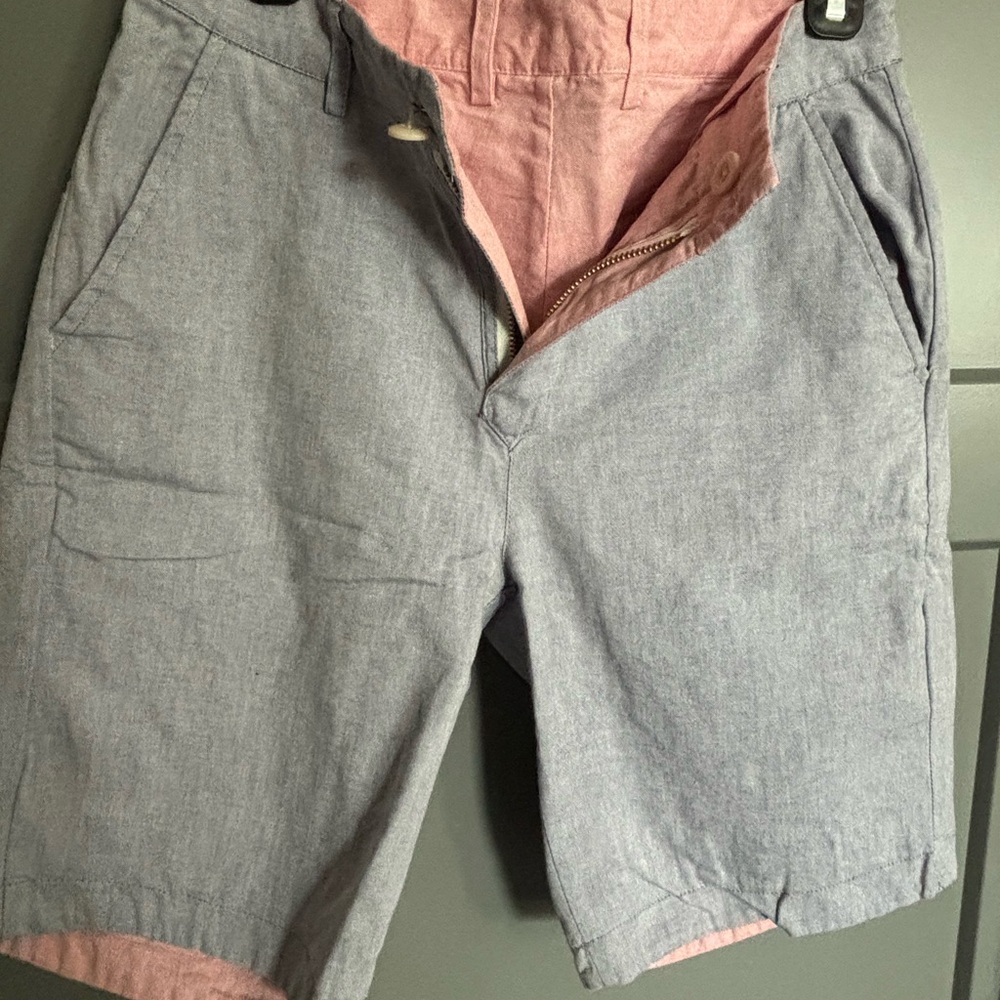 Men's Gray and Pink Shorts